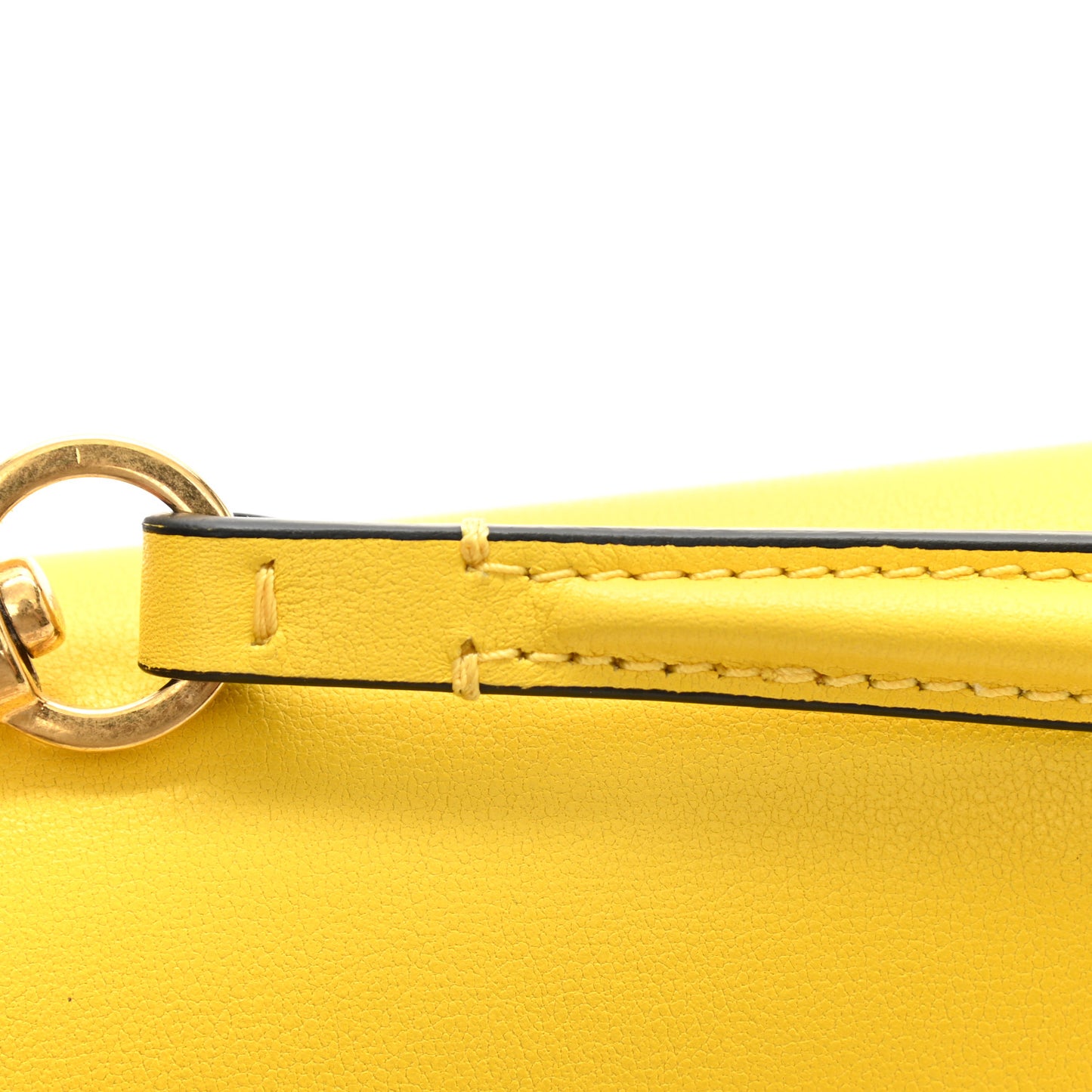 Calfskin Vlogo Loco Shoulder Bag Bright Lemon