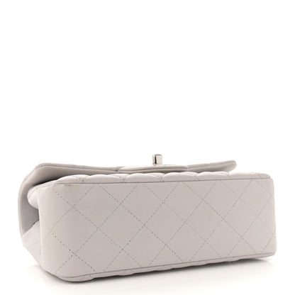Chanel Lambskin Quilted Mini Rectangular Flap Grey 4 of 12
