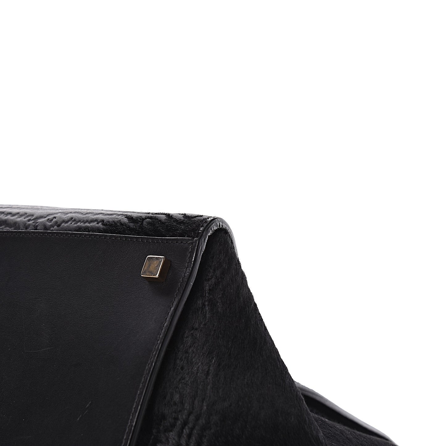 Astrakhan Pony Hair Medium Phantom Luggage Black