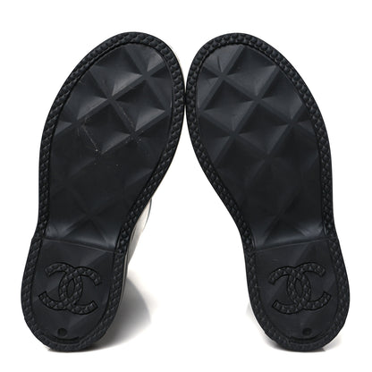 Chanel Caoutchouk CC High Boots 40 Black 6 of 9