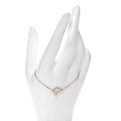 Van Cleef & Arpels 18K Yellow Gold Mother of Pearl Sweet Alhambra Butterfly Bracelet 2 of 5