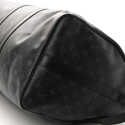 Louis Vuitton Monogram Eclipse Keepall Bandouliere 55 9 of 11