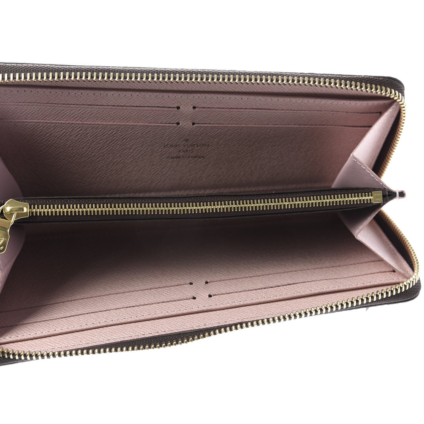 Monogram Clemence Wallet Rose Ballerine