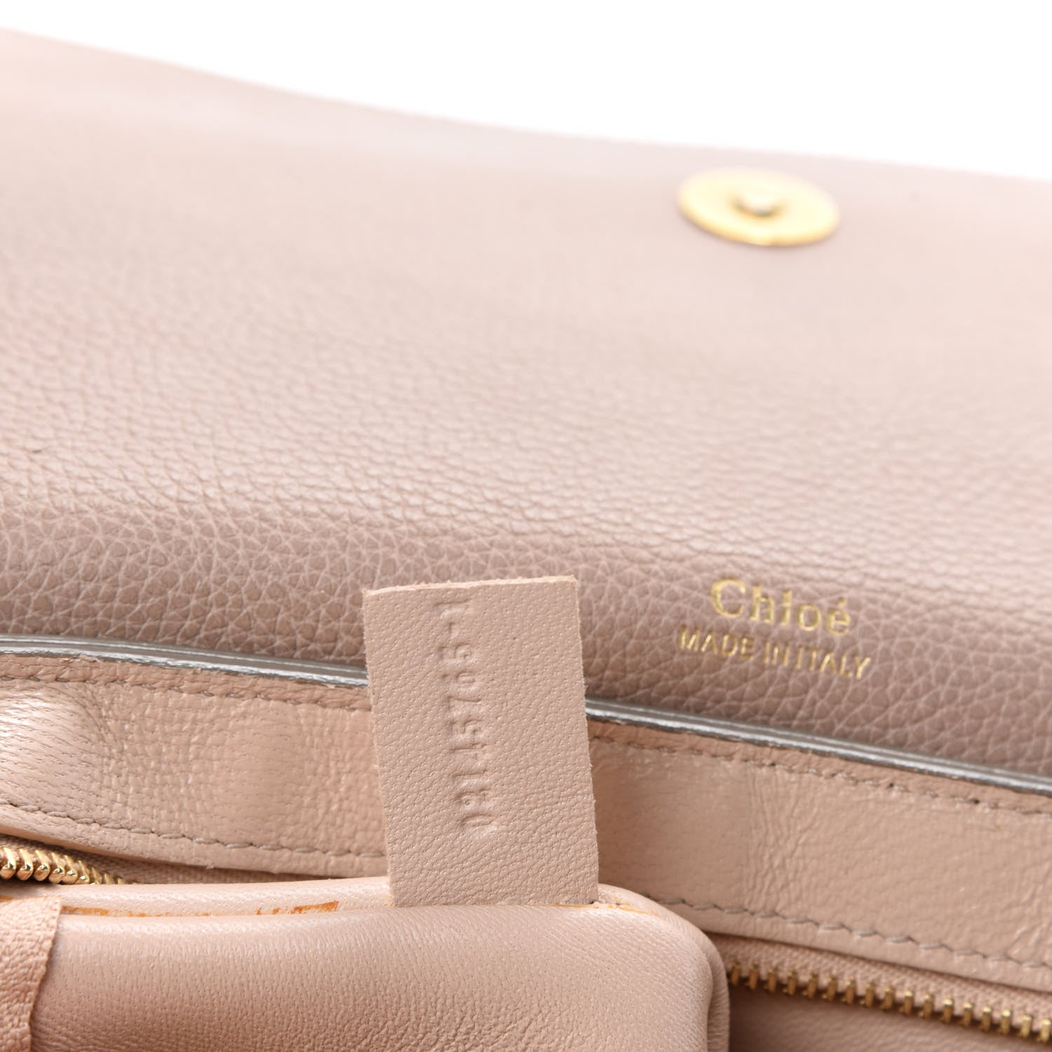 Chloe Calfskin Medium Clare Shoulder Bag Rope Beige 13 of 14