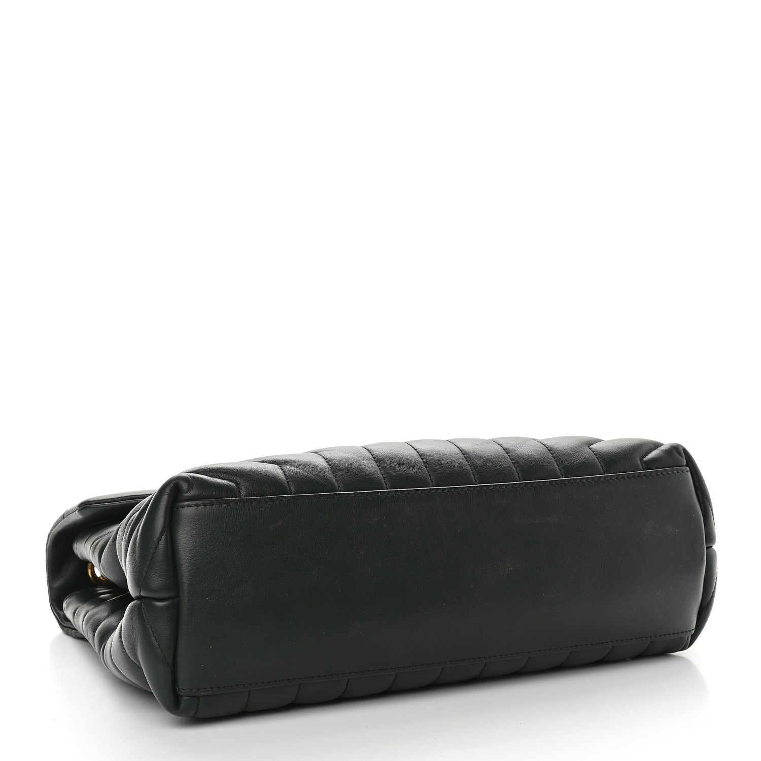 Saint Laurent Calfskin Y Quilted Monogram Medium Loulou Chain Satchel Olive 4 of 11