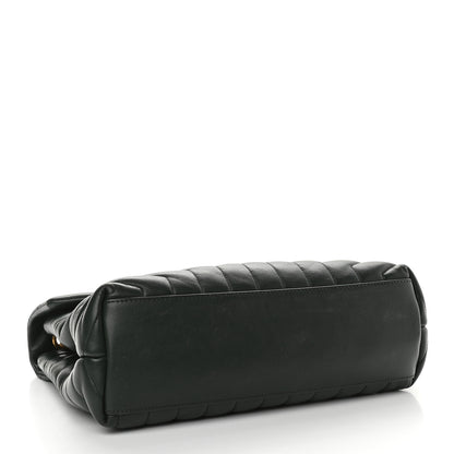 Saint Laurent Calfskin Y Quilted Monogram Medium Loulou Chain Satchel Olive 4 of 11