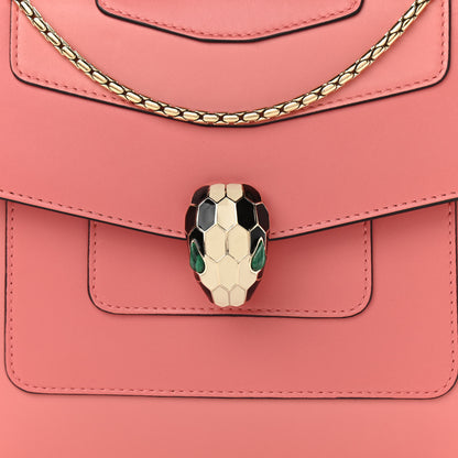 Bulgari Calfskin Serpenti Forever Crossbody Flamingo Quartz 10 of 18