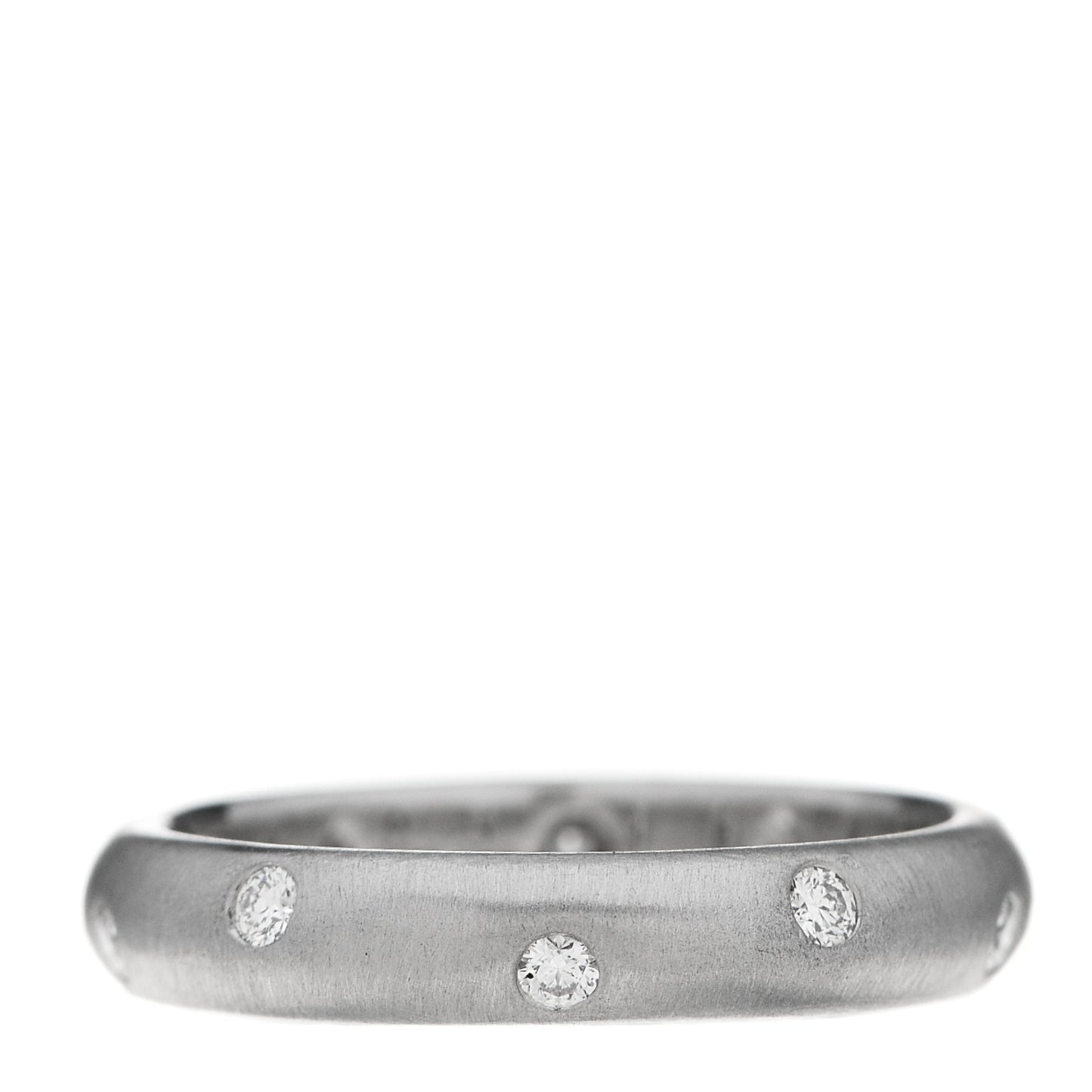 Platinum Diamond 4mm Etoile Band Ring 56 7.75