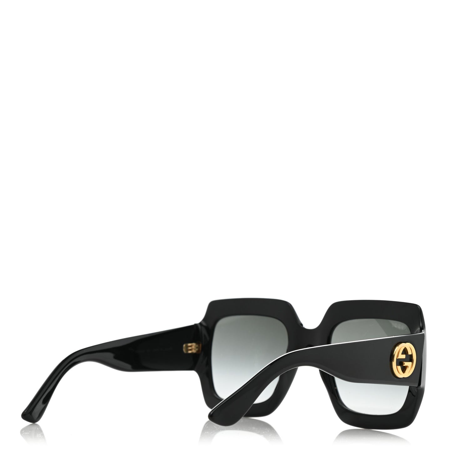 Acetate Square Frame Sunglasses GG0053S Black