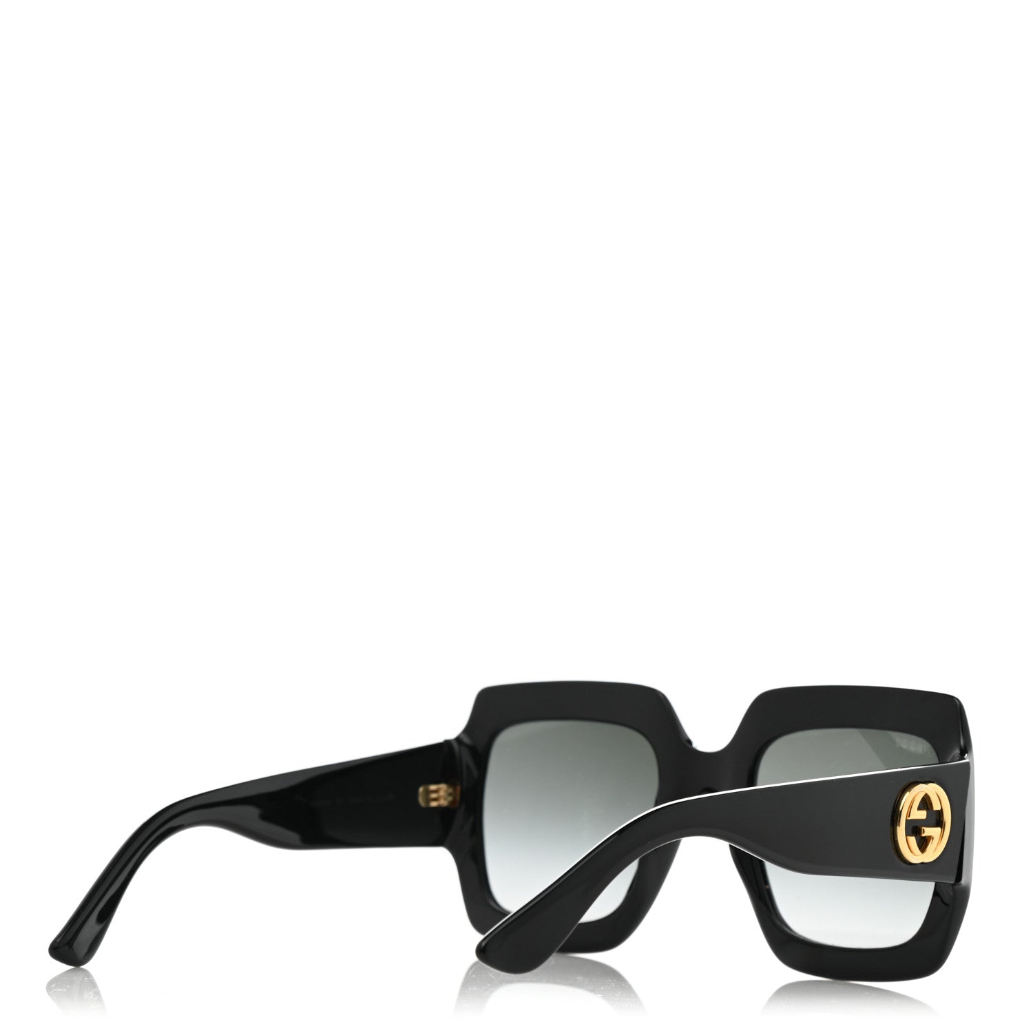 Gucci Acetate Square Frame Sunglasses GG0053S Black 4 of 8