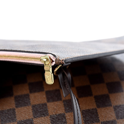 Louis Vuitton Damier Ebene Neo Neverfull MM Rose Ballerine 19 of 22