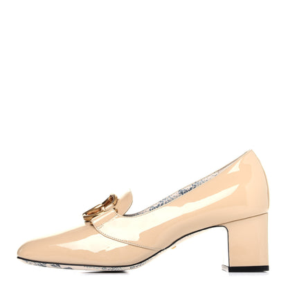 Gucci Vernice GG Victoire 55mm Loafer Pumps 40 Sand Storm 1 of 9