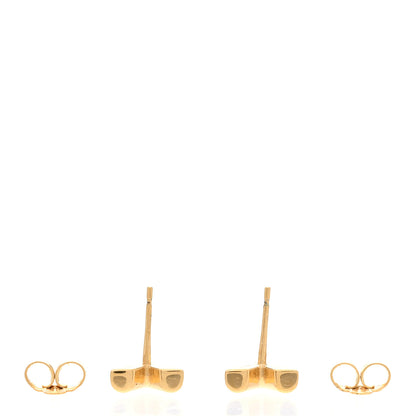 Louis Vuitton Brass Essential V Stud Earrings Gold 3 of 5