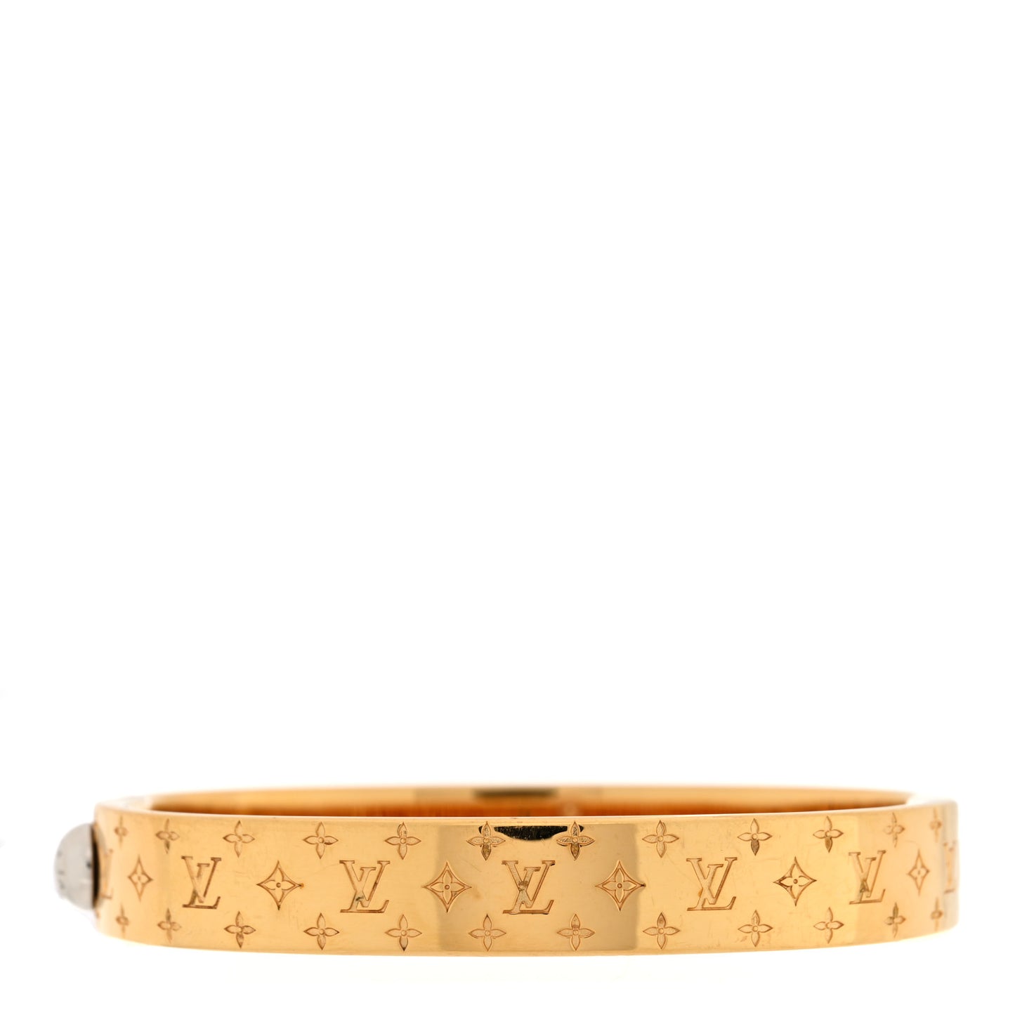 Brass Monogram Nanogram Cuff S Gold