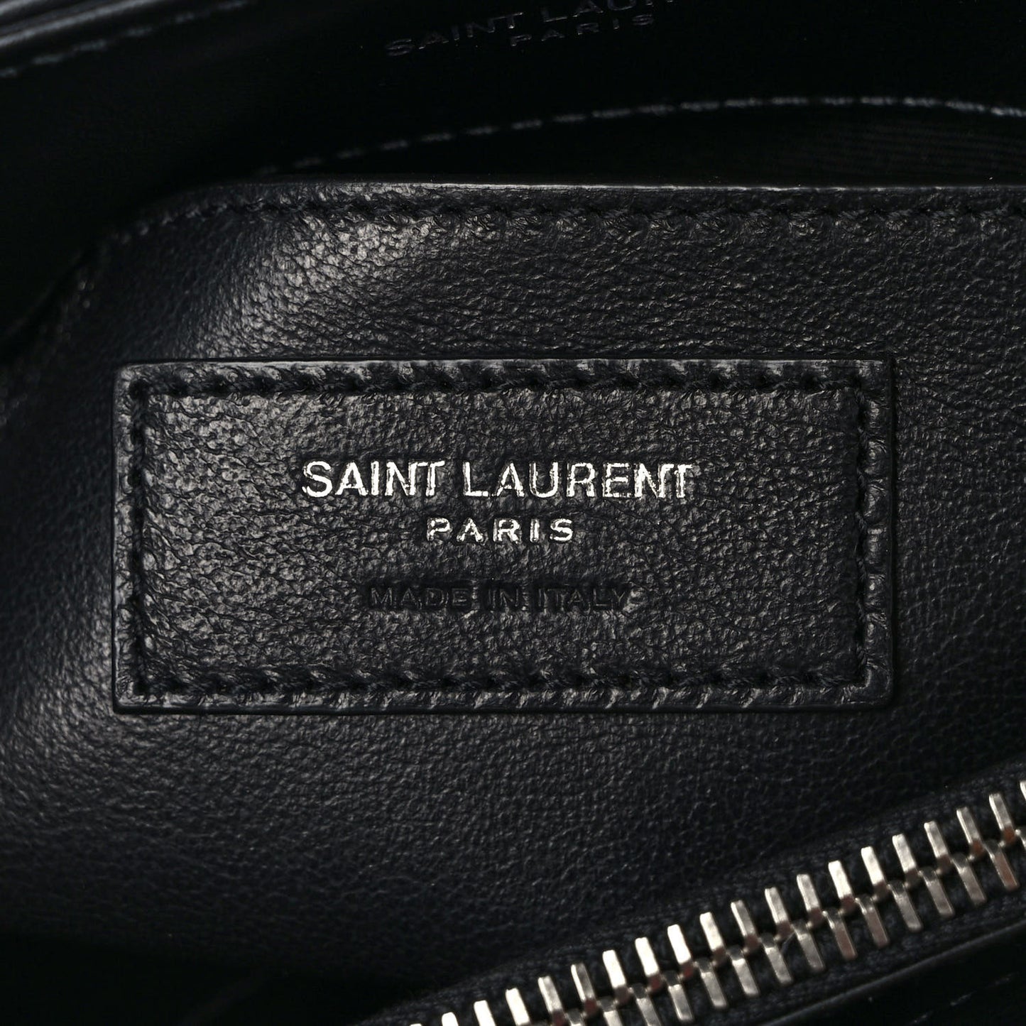 Calfskin Y Quilted Monogram Small Loulou Chain Satchel Black