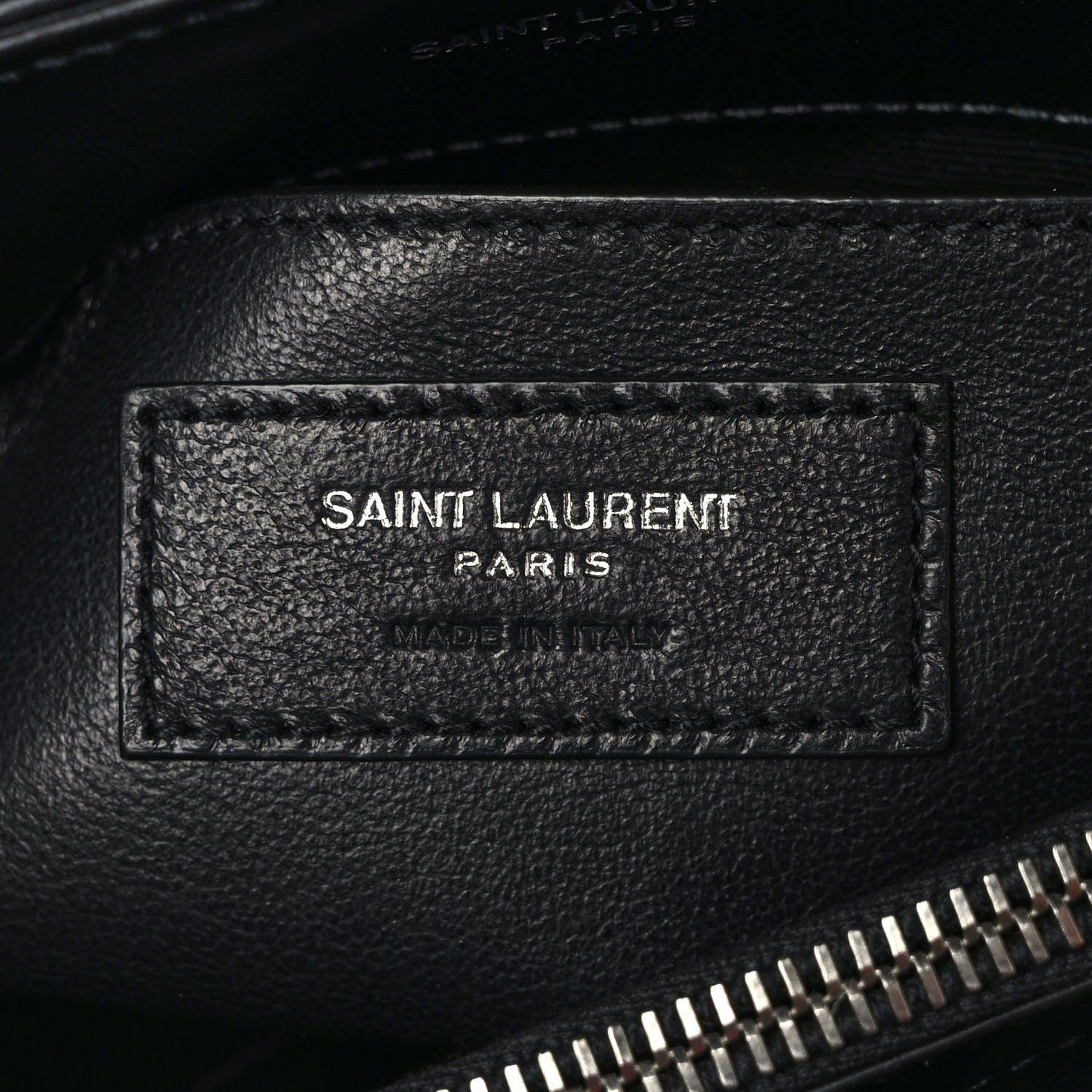Saint Laurent Calfskin Y Quilted Monogram Small Loulou Chain Satchel Black 6 of 10