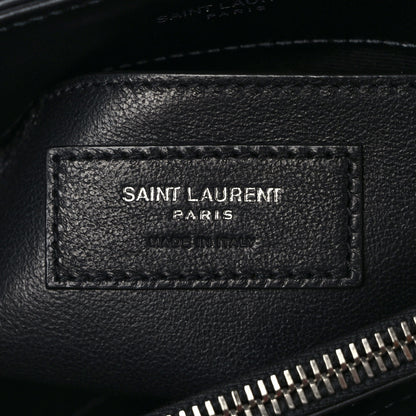 Saint Laurent Calfskin Y Quilted Monogram Small Loulou Chain Satchel Black 6 of 10