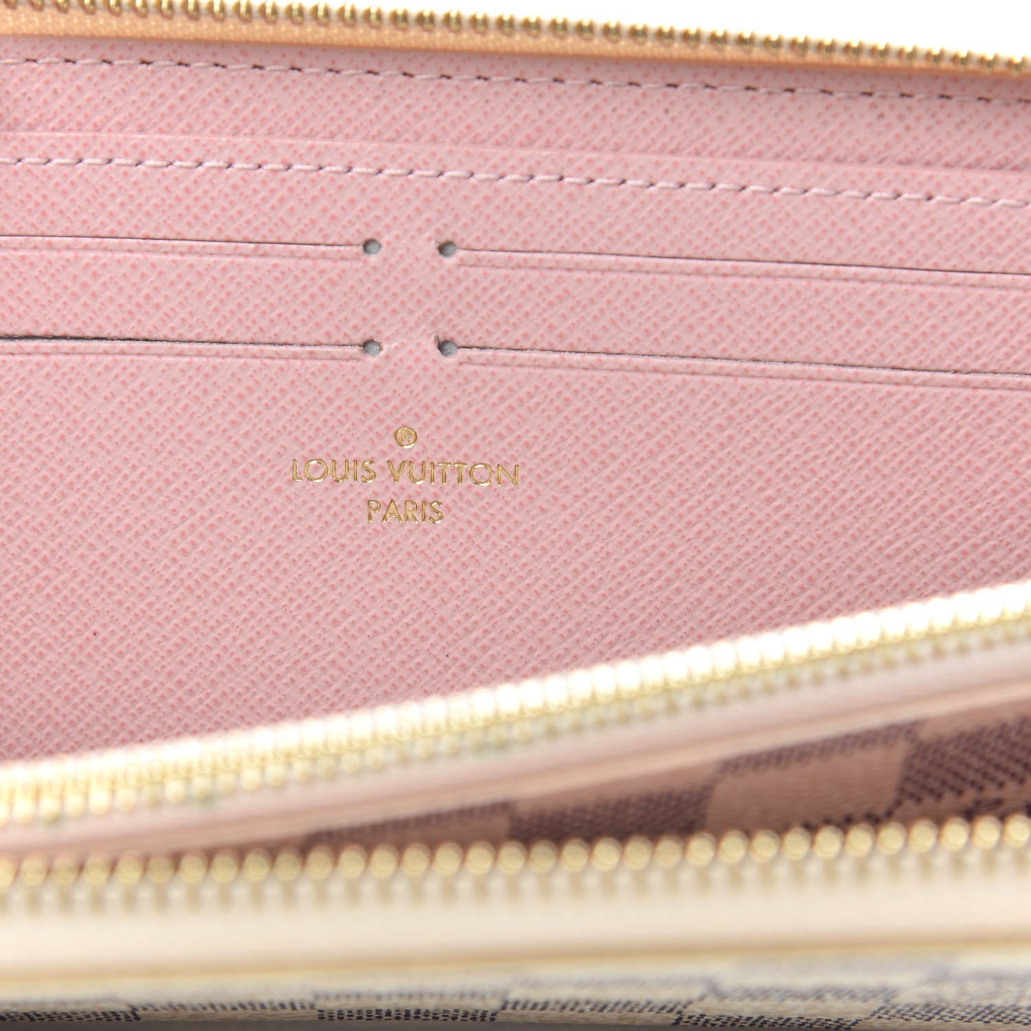 Louis Vuitton Damier Azur Clemence Wallet Rose Ballerine 6 of 7