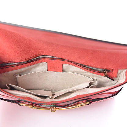 Gucci Patent Large Bright Bit Clutch Begonia Pink 6 of 8