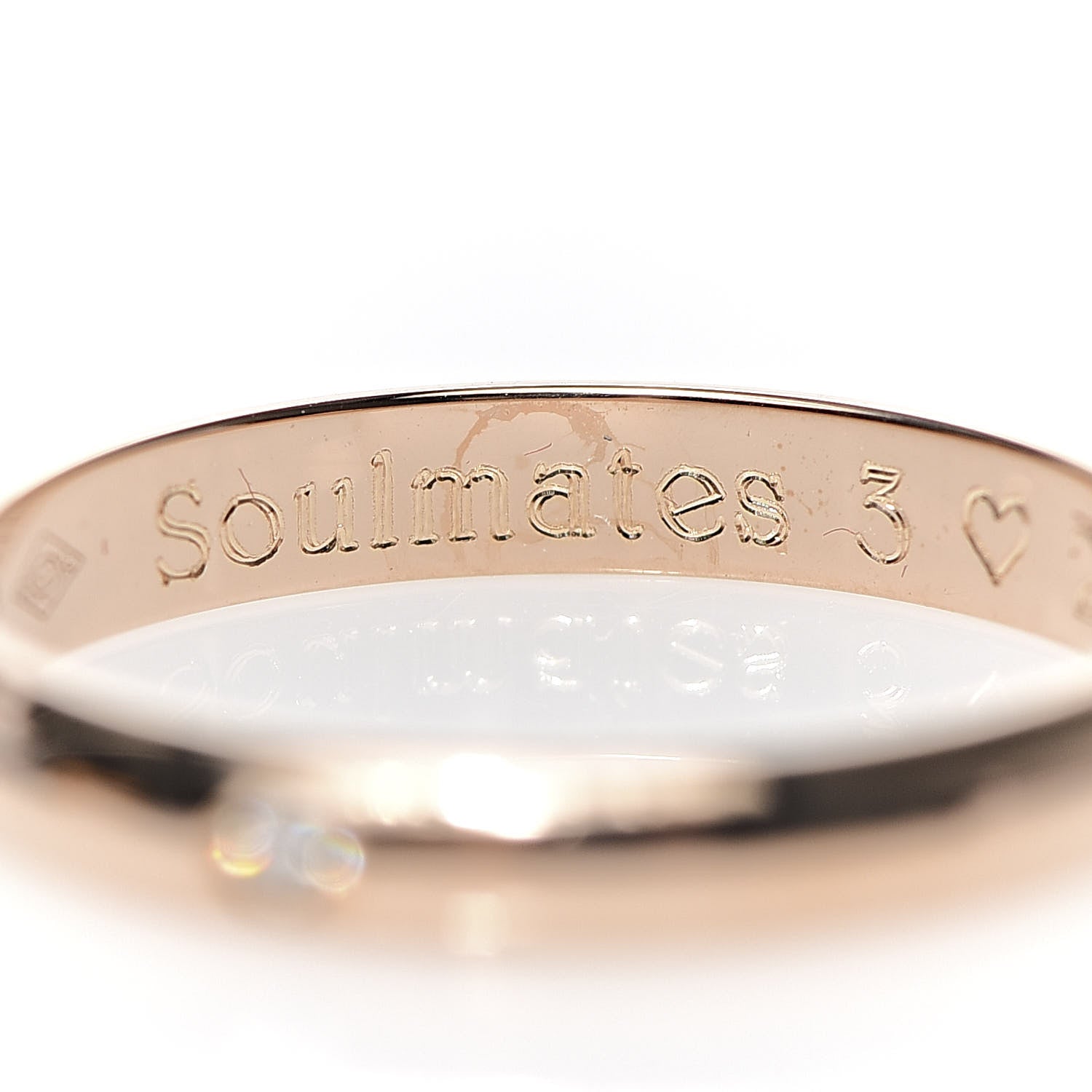 Cartier 18K Pink Gold Diamond 2.6mm 1895 Wedding Band Ring 49 4.75 6 of 7