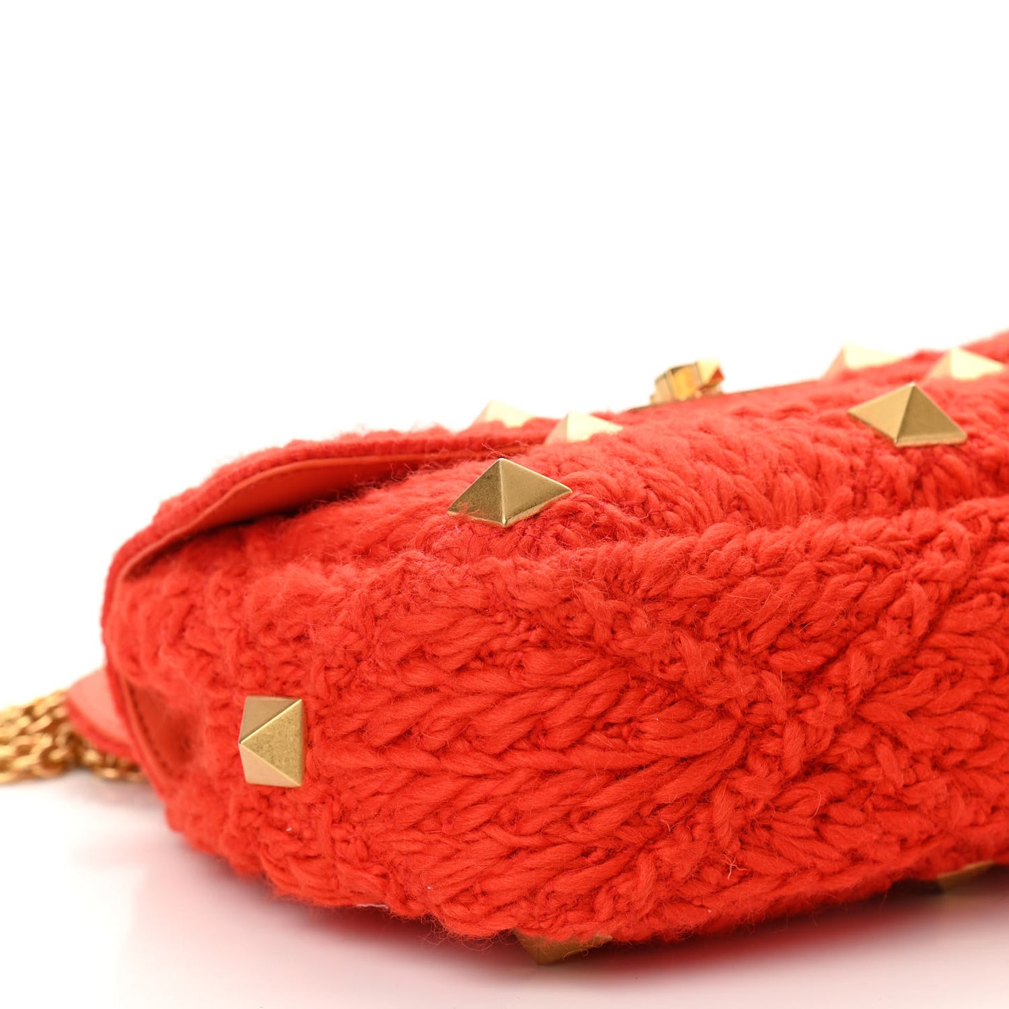 Cashmere Medium Roman Stud Shoulder Bag Titian