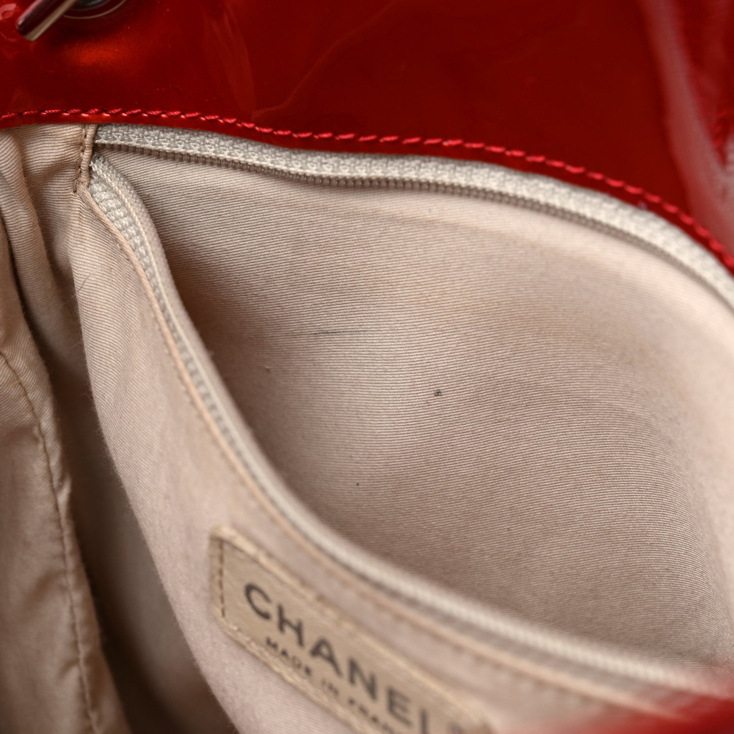 Patent Crystal Strass Bonbons Tote Red