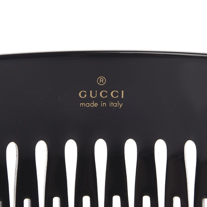 Gucci Resin Crystal Hair Comb Black 3 of 4