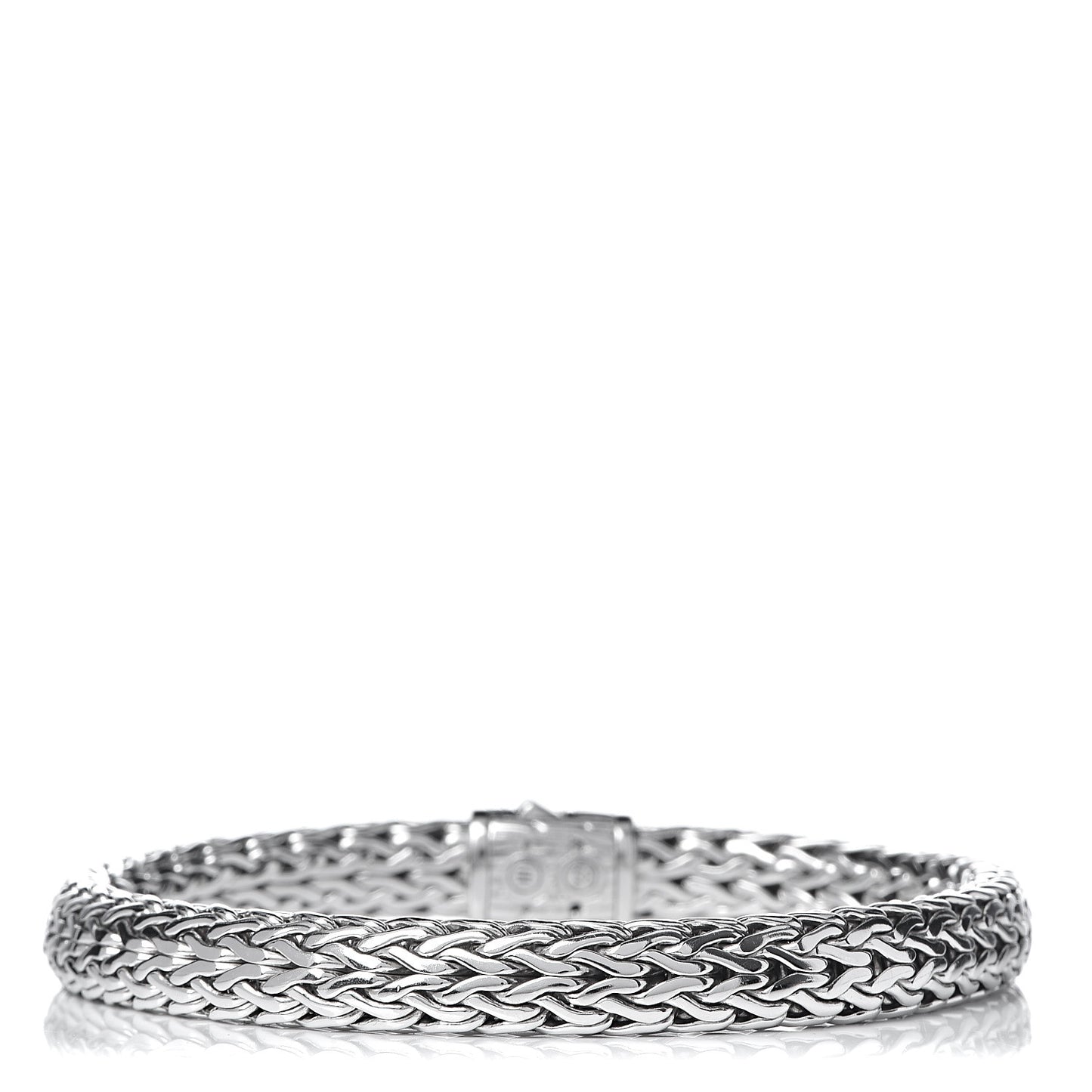 Sterling Silver Diamond 7.5mm Classic Chain Bracelet