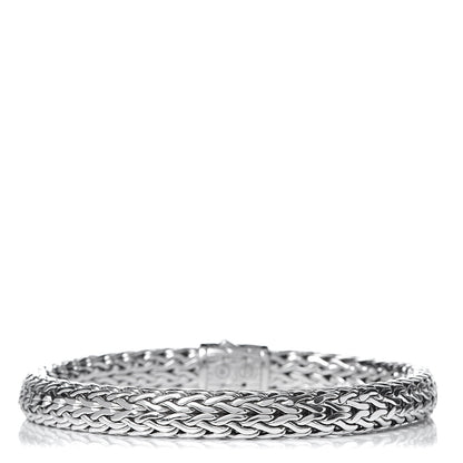 John Hardy Sterling Silver Diamond 7.5mm Classic Chain Bracelet 3 of 4