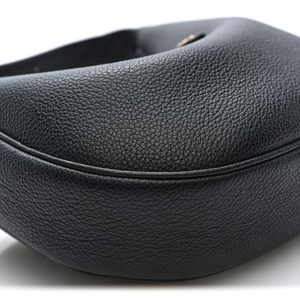 Supple Grained Calfskin Teen Lulu Shoulder Bag Black