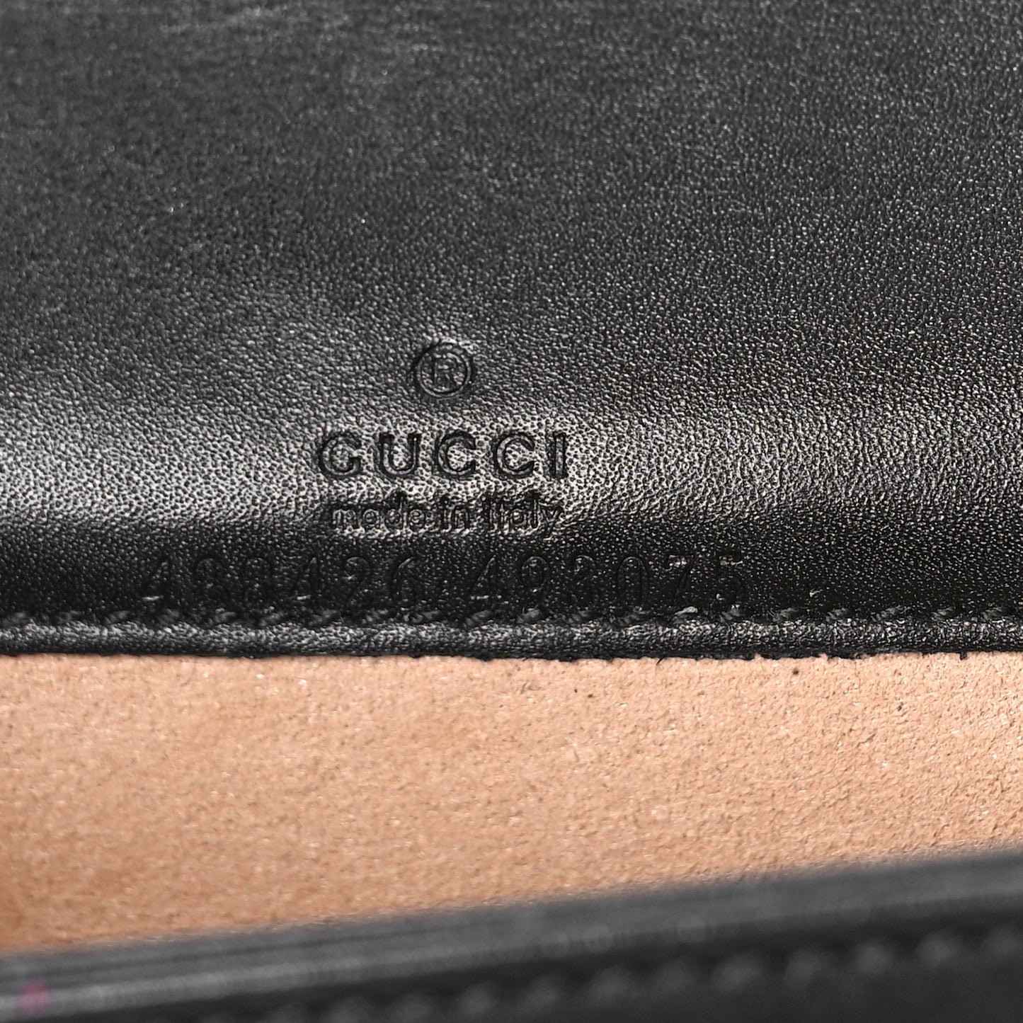 Calfskin Matelasse GG Marmont Mini Bag Black