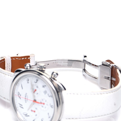 Hermes Stainless Steel Courchevel 43mm Arceau Automatic Watch Blanc 6 of 7
