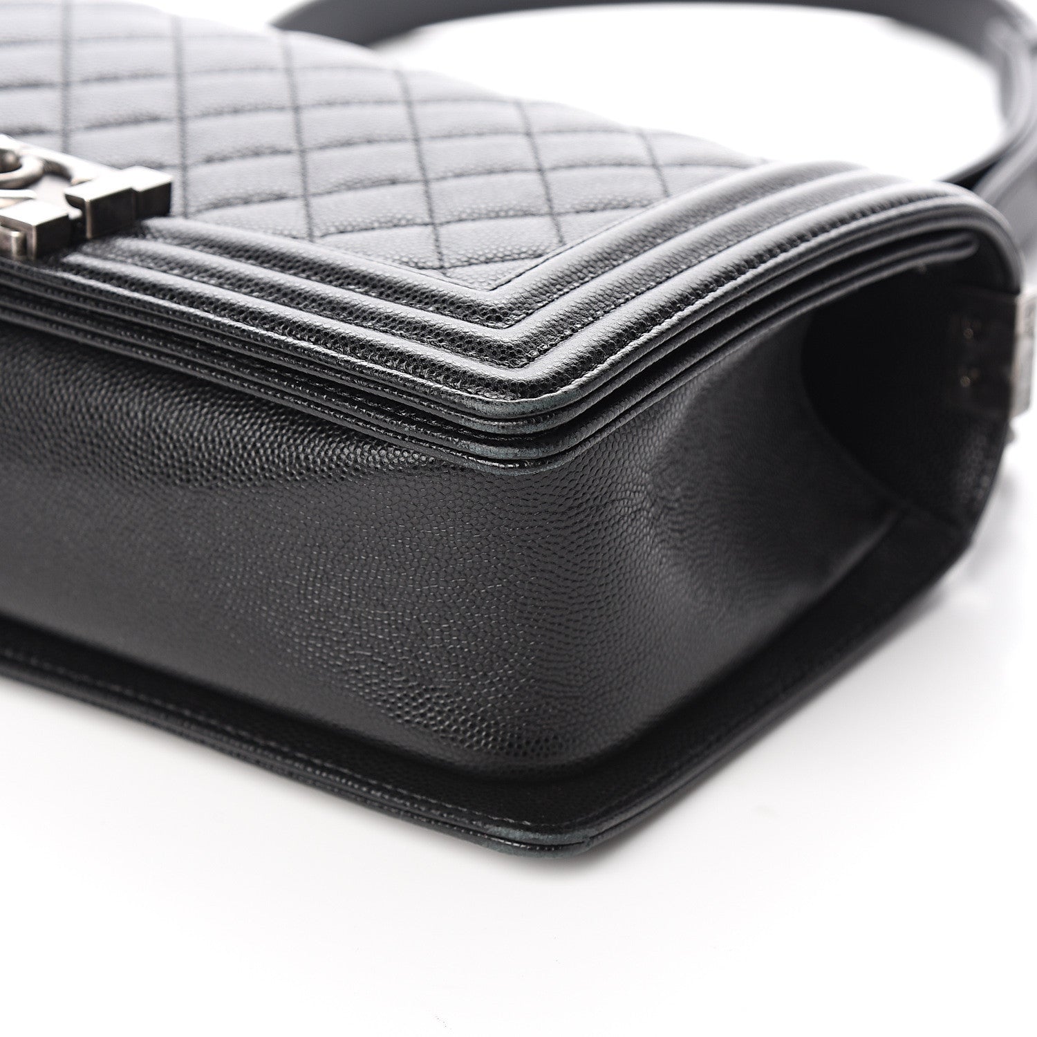 Chanel Caviar Quilted Medium Boy Flap Black 10 of 12