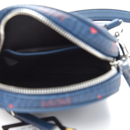 MCM Visetos X-Mini Crossbody Bag Deep Blue Sea 5 of 7