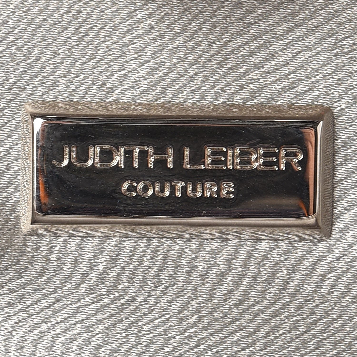 Judith Leiber Satin Crystal Framed Evening Clutch Silver 6 of 19