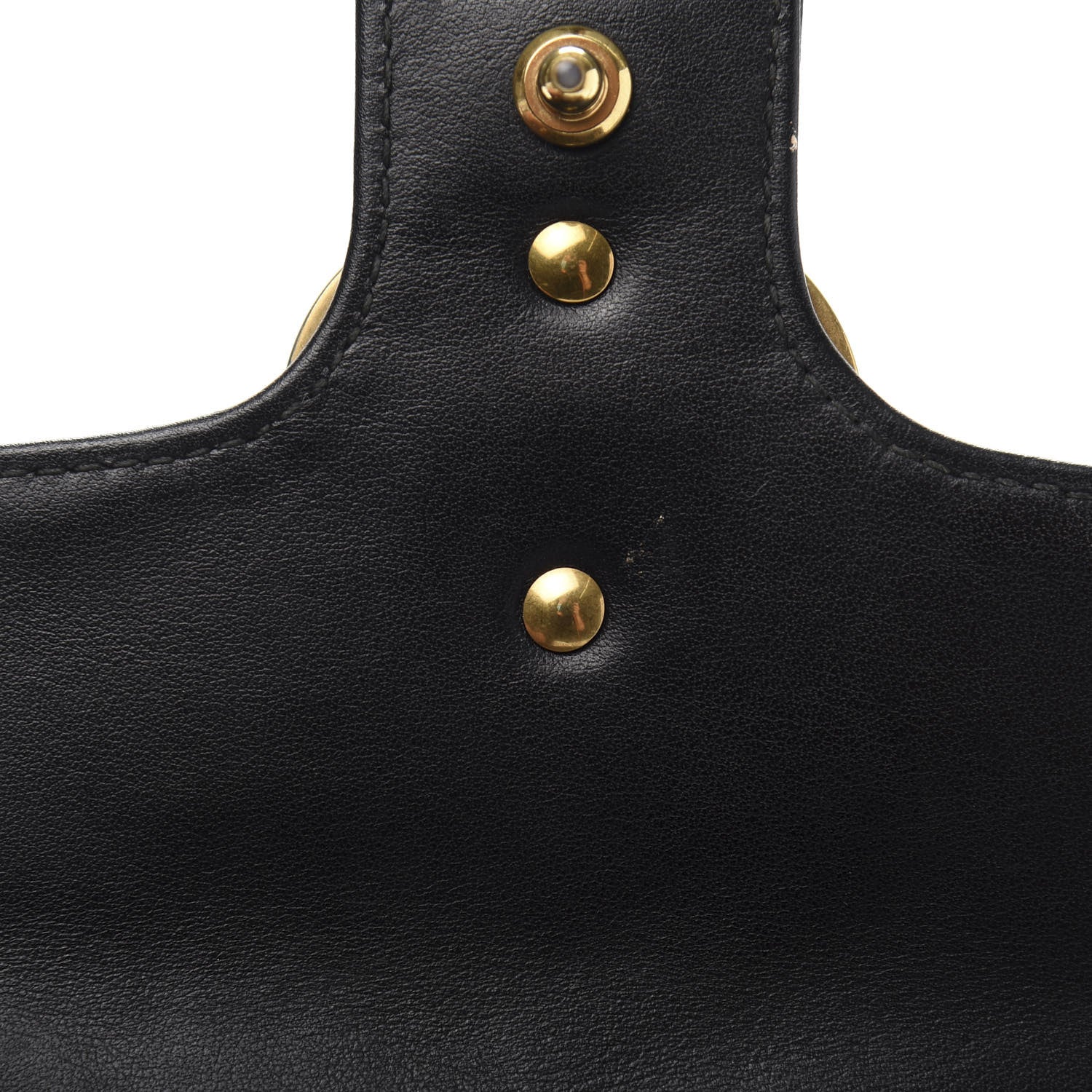Gucci Calfskin Matelasse Mini GG Marmont Shoulder Bag Black 11 of 15