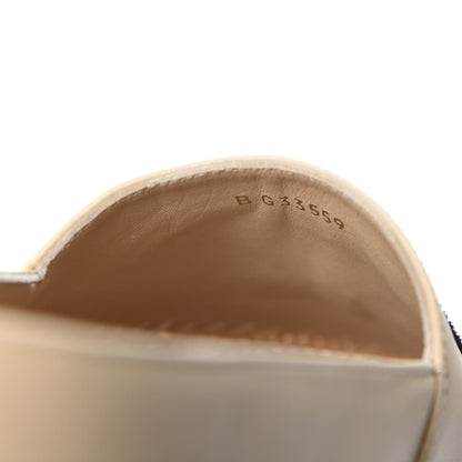 Chanel Lambskin Grosgrain CC Espadrilles 38 Beige Black 8 of 11