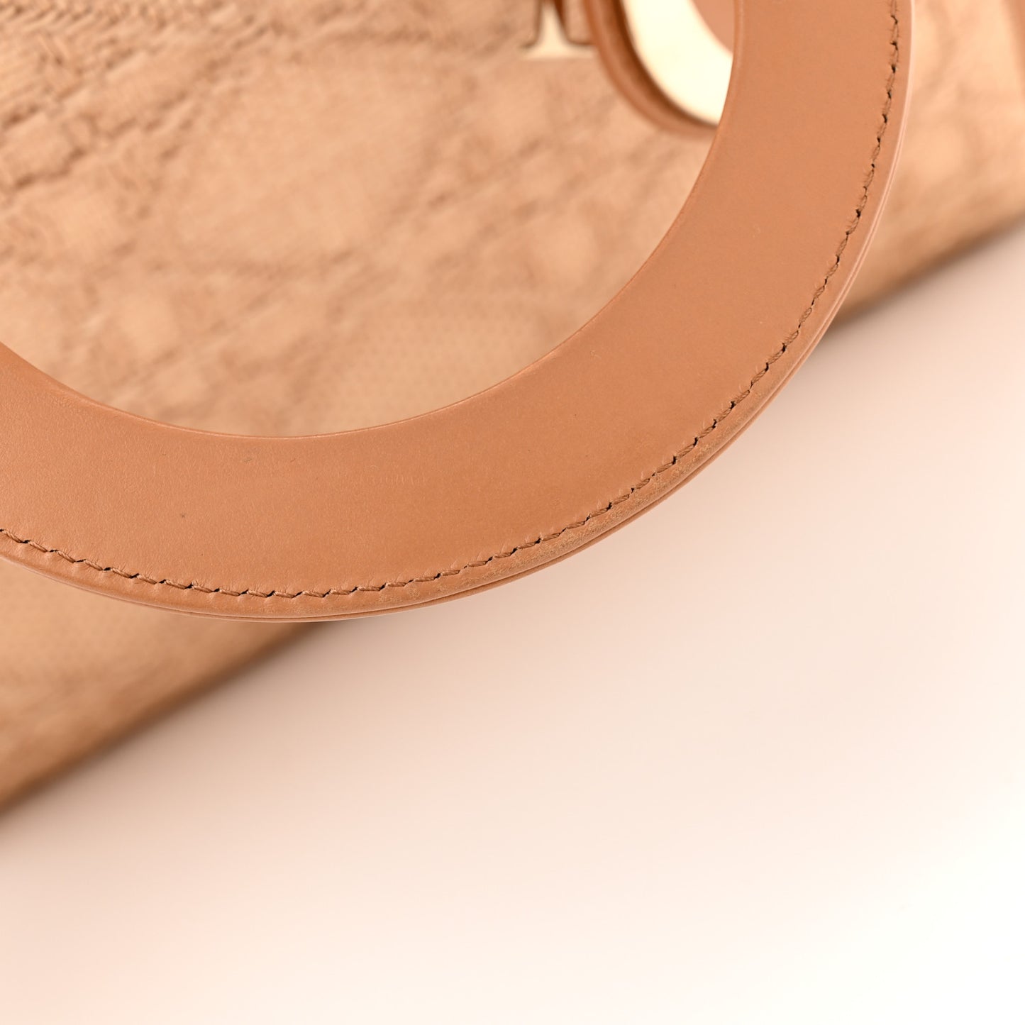 Raffia Medium Lady Dior Bag Beige