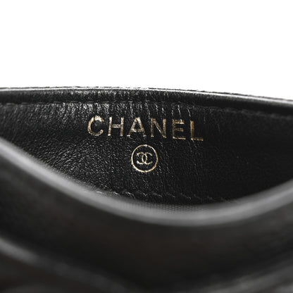 Chanel Caviar Quilted Filigree Card Holder Black 6 of 13