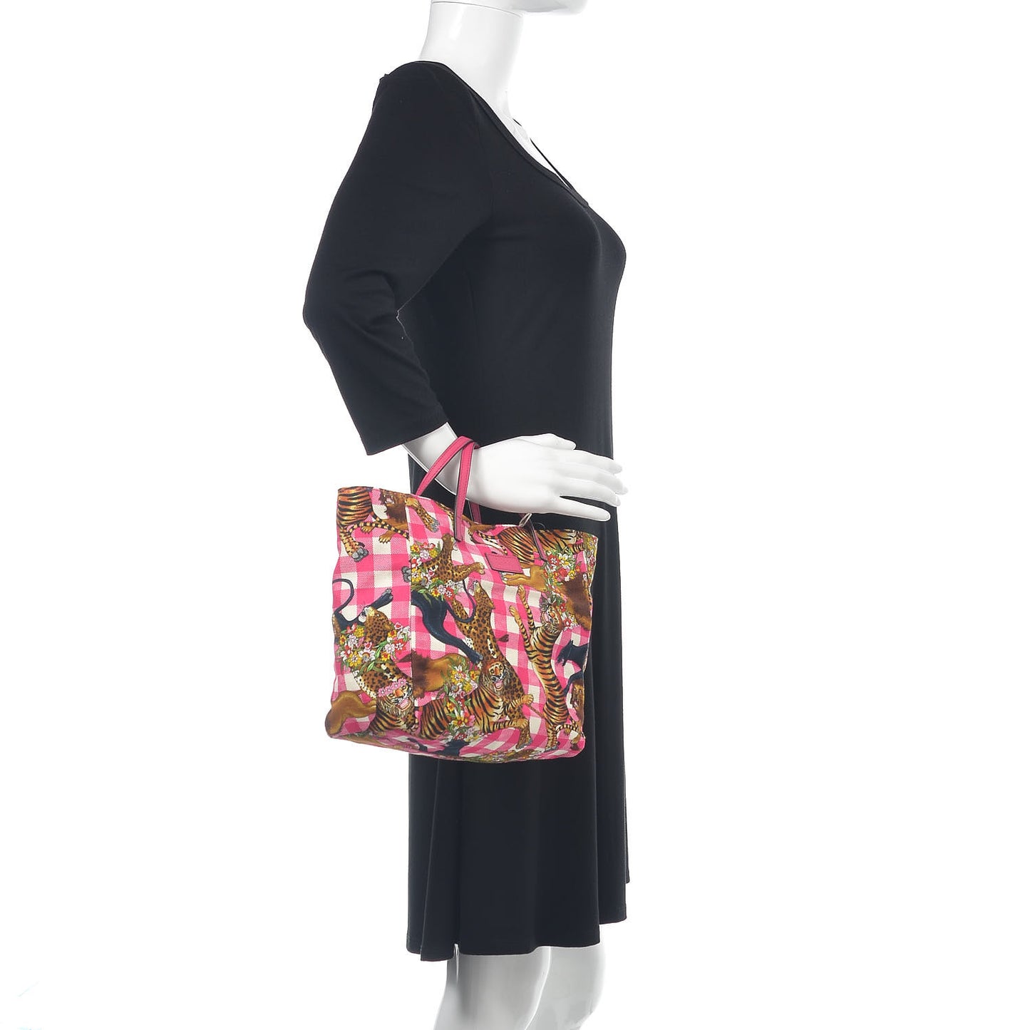 Canvas Kids Tiger Print Tote Multicolor