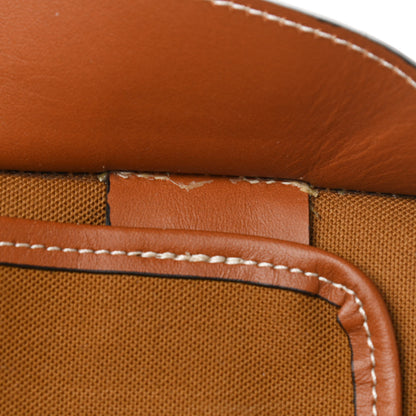 Celine Triomphe Canvas Calfskin Medium Cabas Bag Tan 12 of 13