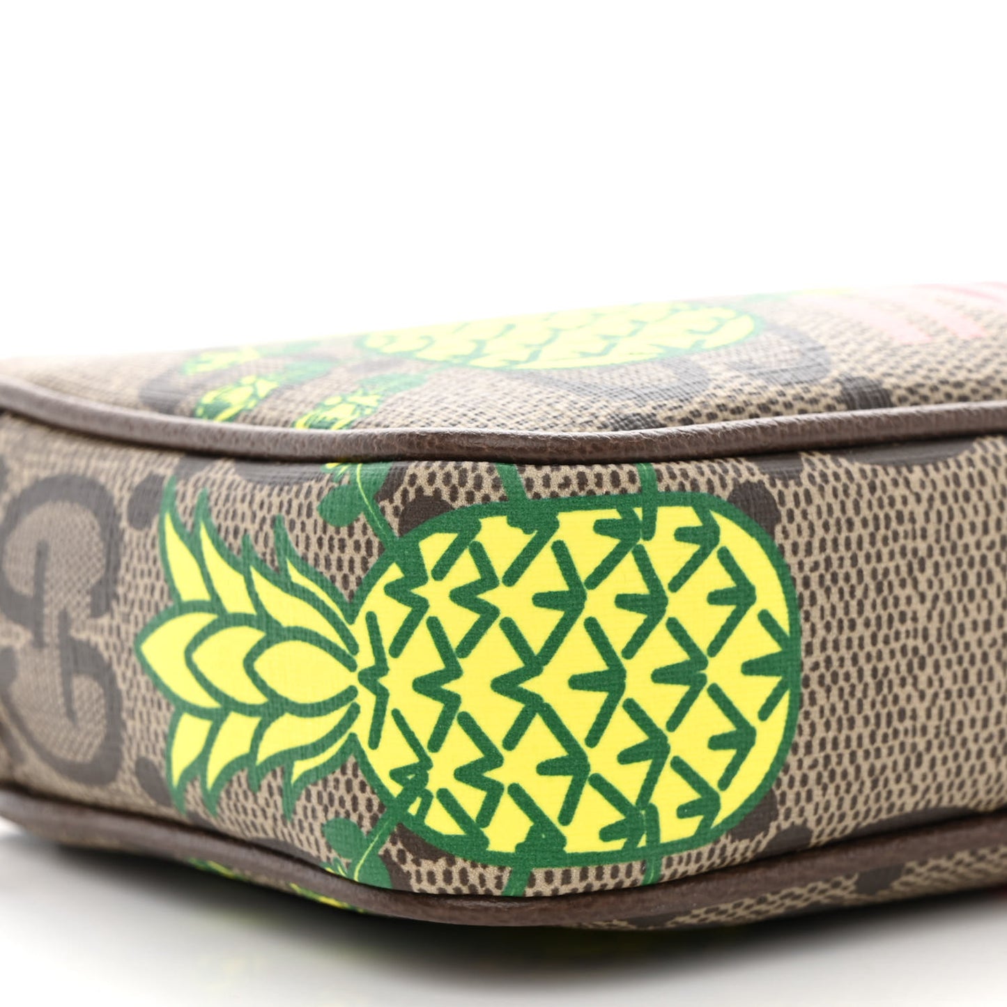 Maxi GG Supreme Monogram Pineapple Textured Dollar Calfskin Small Retro Interlocking G Belt Bag 100 40 Beige Ebony Green Pink New Acero