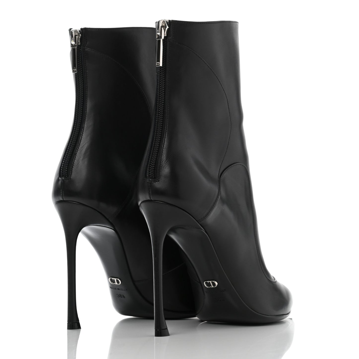Calfskin Boots 38.5 Black