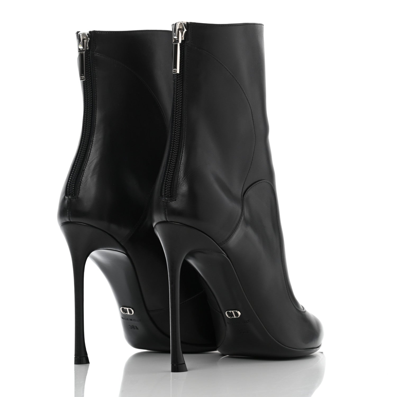 Christian Dior Calfskin Boots 38.5 Black 4 of 11