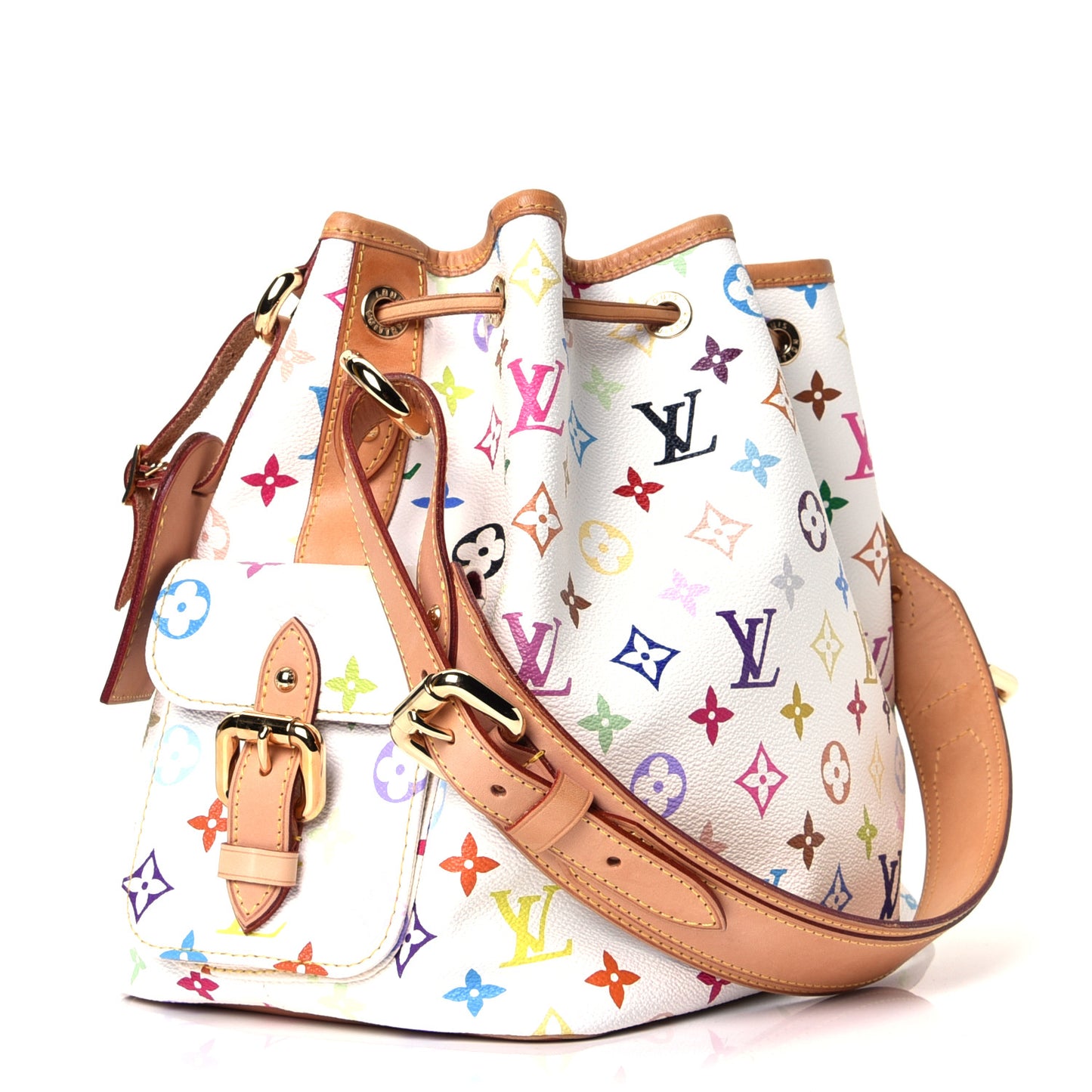 Monogram Multicolor Petit Noe White
