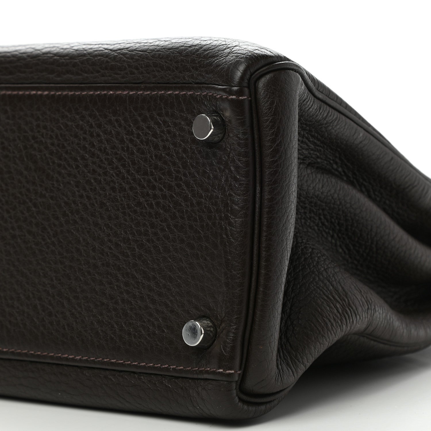 Hermes Togo Kelly Retourne 32 Marron Fonce 9 of 11