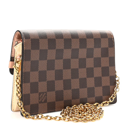 Louis Vuitton Damier Ebene Vavin Chain Wallet Creme 3 of 9