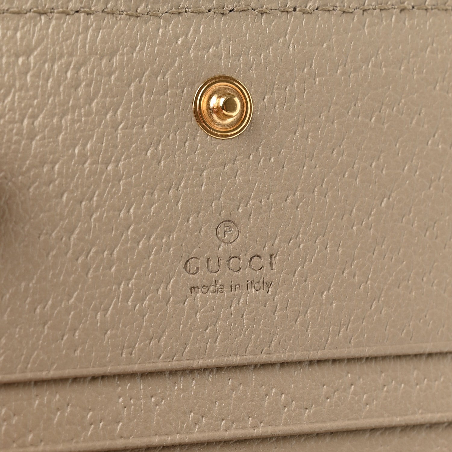 Gucci GG Supreme Monogram Textured Dollar Calfskin Web Ophidia Card Case Beige Mystic White Oatmeal 6 of 7