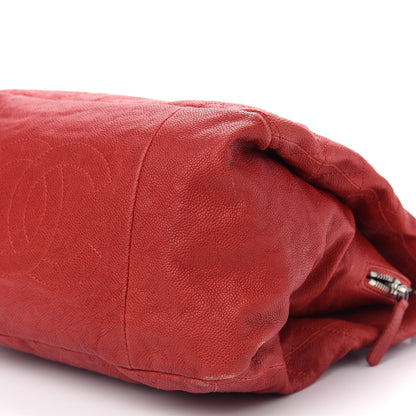 Chanel Caviar Quilted Simply CC Tote Red 9 of 13