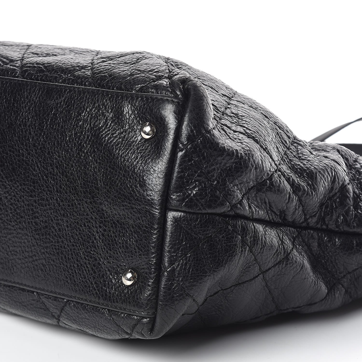 Chanel Glazed Calfskin Large On The Road Tote Black 6 of 10